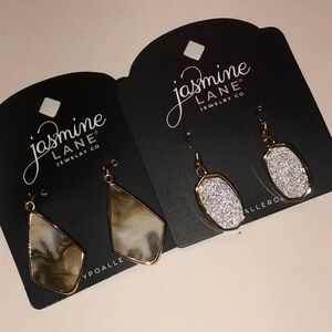 Jasmine Lane Gold Tone and Silver Tone Earrings Set
